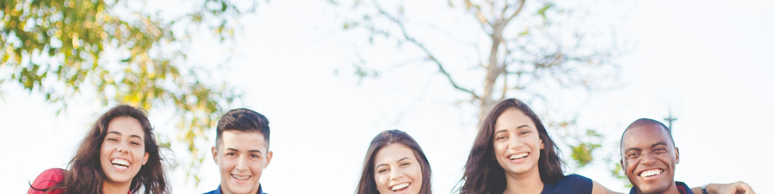 Young adults building confidence together